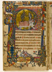 MS 1-2005, fol. 235v: Death Striking, gehistorieerde initiaal 