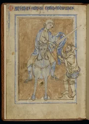MS 370, Sint-Maarten en de bedelaar, uit een verlucht manuscript