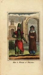 Man en vrouw van Palestina