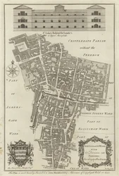 Kaart van Cripplegate Ward, Londen