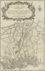 Kaart van Islington, Clerkenwell, Holborn en Finsbury