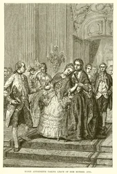 Marie Antoinette neemt afscheid van haar moeder