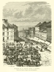 Markt van de Bovenstad, Quebec City, Canada