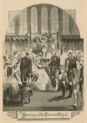 Het huwelijk van de prinses koninklijk