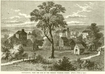 Marylebone, vanaf de locatie van de huidige Wigmore Street