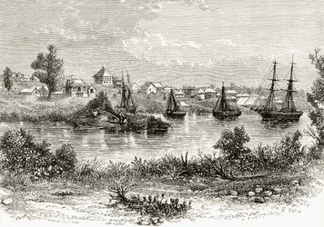 Melbourne, 1840, uit 