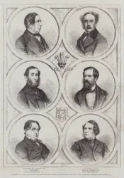 Leden van de Raad van de Prins van Wales (gravure)