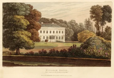 Midgham House, de zetel van W.S. Poyntz, Esq., M.P., uitgegeven 1826