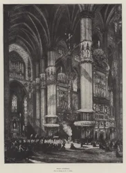 Kathedraal van Milaan (litho)