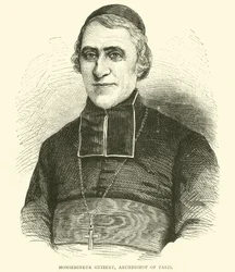 Monseigneur Guibert, aartsbisschop van Parijs, mei 1871