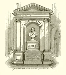 Monument van Dryden in Westminster Abbey