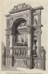 Monument van de Doge Vendramini, Venetië, Laatste deel van de vijftiende eeuw (gravure)