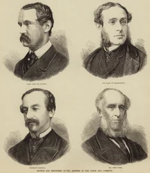 Voorstellers en ondersteuners van het adres in de Lords en Commons