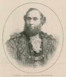 Wethouder J W Ellis, de nieuwe Lord Mayor van Londen