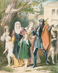 De Heer Groot-Hart Begeleidt de Pelgrims