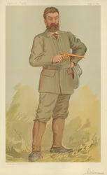 Mr Walter Winans, Het record revolverschot, 17 augustus 1893, Vanity Fair cartoon