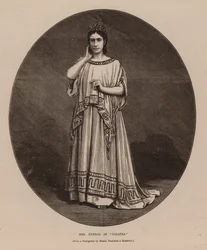 Mevrouw Kendal als "Galatea" (gravure)