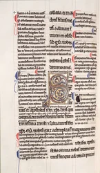 Ms.27, f.109v: Pagina uit een geannoteerde kopie van het Nieuwe Testament