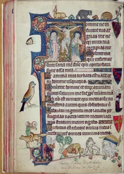 Ms 242 f.55v De Kruisiging, uit de Packham-Clifford Getijden, Gebruik van Sarum, c.1314-31