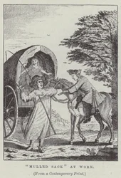 "Mulled sack" aan het werk (gravure)