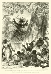 Mungo Park in Afrika (gravure)
