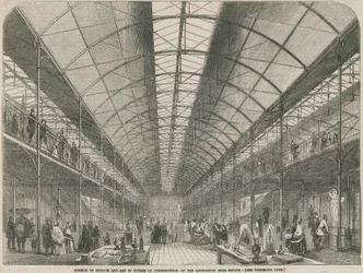 Museum van Wetenschap en Kunst in aanbouw, op het Kensington Gore Estate