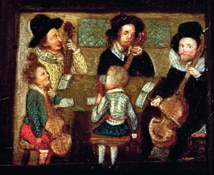Muzikanten in Wadley House (detail)