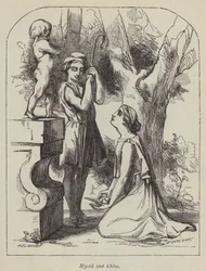 Myrtil en Chloe (gravure)