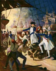 Nelson bij de Slag om de Nijl