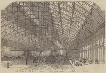 Nieuw Grand Central Station, in Birmingham, geopend op Donderdag