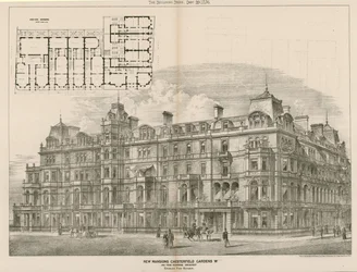 New Mansions, Chesterfield Gardens, Londen W, John Thomas Wimperis, architect