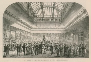 Nieuwe galerij van het Institute of Painters in Water Colours