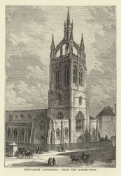 Newcastle-kathedraal, vanuit het noordwesten