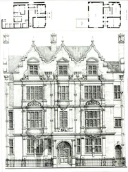 No.70 Ennismore Gardens, South Kensington, uit The Building News, 23 juli 1886