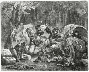 Adel Plundert Reizende Kooplieden, 1882