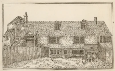 Old Pied Bull, Islington (achterkant)