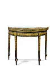 Een van een paar George III theetafels, mogelijk Iers, ca. 1780