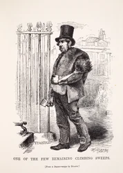 Een van de weinige overgebleven schoorsteenvegers, naar de daguerreotype door Richard Beard, illustratie uit London Labour and London Poor door Henry Mayhew, pub. 1862