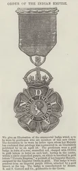 Orde van het Indiase Rijk (gravure)