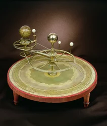 Orrery, gemaakt door Newton & Co., Londen, begin 19e eeuw (messing)
