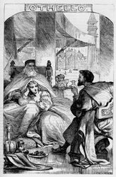 Othello, de Moor van Venetië - Illustratie in ‘Verzamelde werken van William Shakespeare’, 1866 - De illustraties en de algemene vormgeving van deze editie zijn ontleend aan Cassell