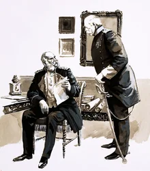 Otto Von Bismarck overtuigde koning Willem om niet af te treden