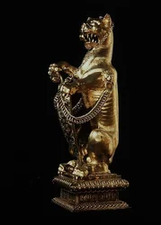 Ounce in de vorm van een panter met afneembare kop, Londen, 1600-01