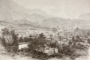 Overzicht van Bogota, Colombia