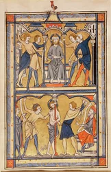 Pagina uit een psalter, c.1270