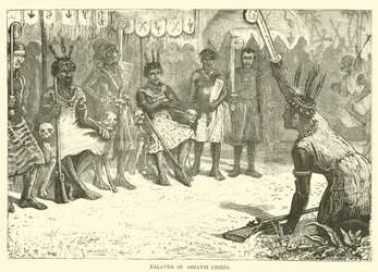 Palaver van Ashanti-hoofden