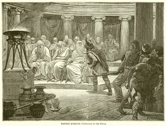 Patres Romani.--Bezoek van de Galliërs