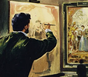 Paul Cézanne bestudeerde en kopieerde zelfs de werken van Rubens in het Louvre Museum