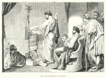 Paulus en Barnabas in Antiochië