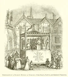 Uitvoering van een dramatisch mysterie in Coventry